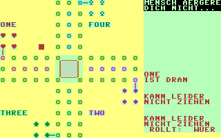 Mensch ärgere Dich nicht (Commodore Welt) Screenshot