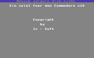 Mensch Ärgere Dich Nicht (IC-Soft) Title Screenshot