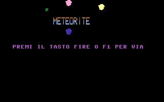 Meteorite (Pubblirome) Title Screenshot