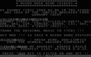 Micro Rock Demo Screenshot