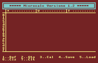 Microcalc Versione 1.2 Screenshot