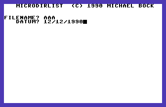 Microdirlist Screenshot
