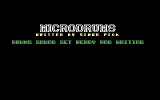 MicroDrums Title Screenshot