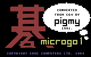 MicroGo 1 Title Screenshot