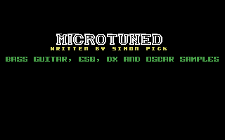 MicroTuned Title Screenshot