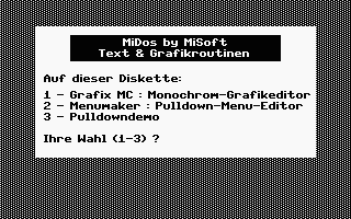 MiDos Title Screenshot
