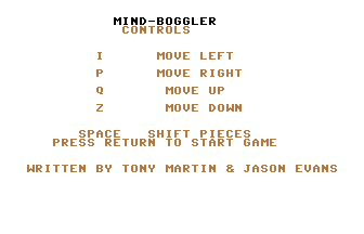 Mind Boggler Title Screenshot