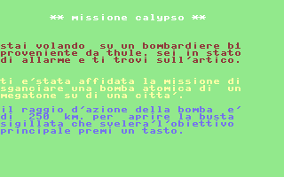 Missione Calypso (P 2000) Title Screenshot