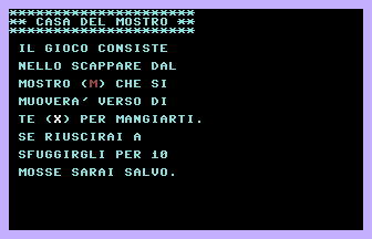 Monster (C16/MSX 32) Title Screenshot