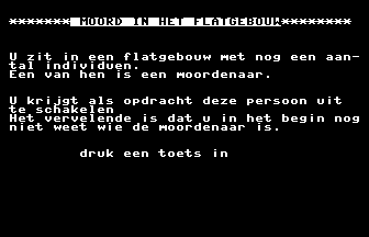 Moord In Het Flatgebouw Title Screenshot