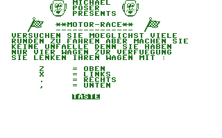 Motor-Race Title Screenshot