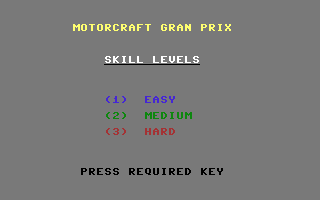Motorcraft Title Screenshot