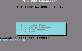 MPS-803 Expansion Screenshot