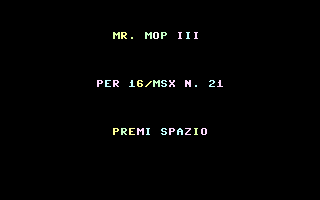 Mr. Mop III Title Screenshot