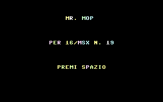 Mr. Mop Title Screenshot