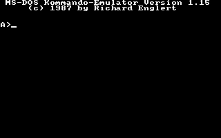 MS-DOS Kommando-Emulator Screenshot