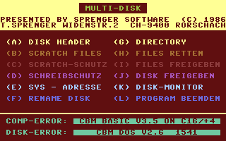 Multi-disk (Sprenger Software) Screenshot