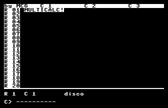 Multicalc Title Screenshot