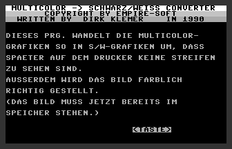 Multicolor Schwarz/Weiss Converter Screenshot
