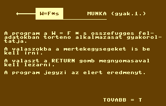 Munka (Gyak. 1) Title Screenshot