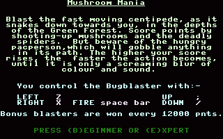 Mushroom Mania Title Screenshot