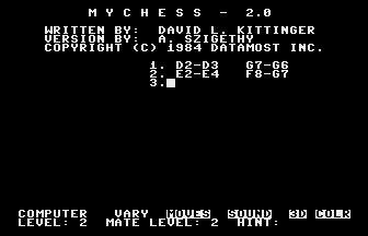Mychess 2.0 Screenshot