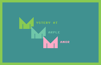 Mystery At Marple Manor Title Screenshot