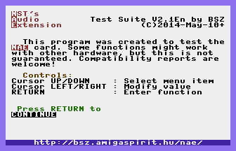 NAE Test Suite Screenshot