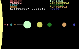 Naprendszerünk Screenshot