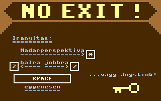 No Exit (Hungarian) Title Screenshot