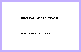 Nuclear Waste Train Title Screenshot