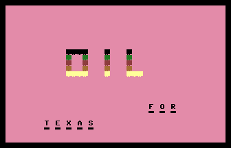 Oil For Texas (Courbois) Title Screenshot