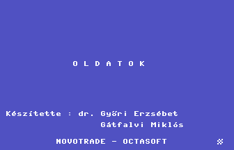 Az Oldatok Title Screenshot