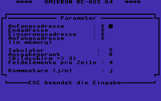 Omikron Re-Ass 64 Screenshot