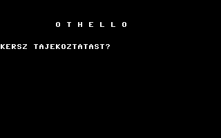 Othello (Hungarian) Title Screenshot