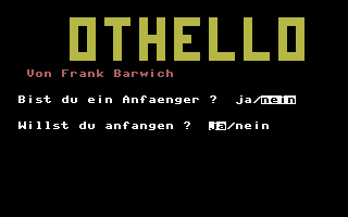 Othello Neu Title Screenshot
