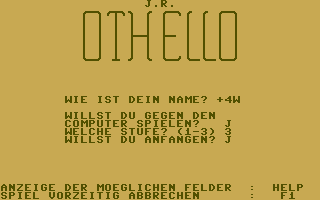 Othello (RUN) Title Screenshot