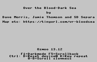 Over the Blood-Dark Sea Title Screenshot