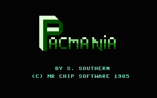 Pacmania Title Screenshot