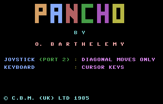 Pancho Title Screenshot