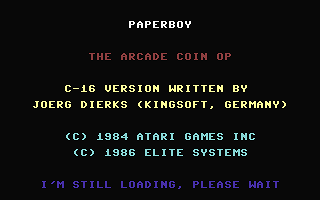 Paperboy (Armati) Title Screenshot