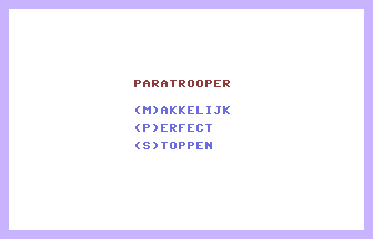 Paratrooper (Dutch) Title Screenshot