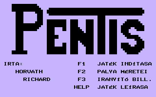 Pentis Title Screenshot