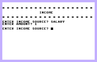 Personal Accounting Screenshot