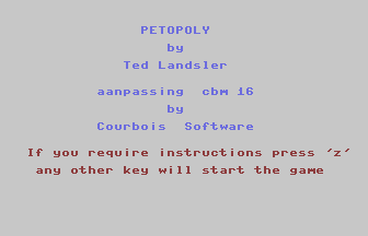 Petopoly Title Screenshot