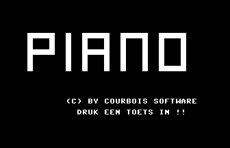Piano (Courbois) Title Screenshot