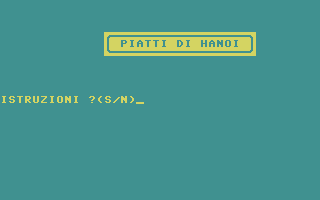 Piatti Di Hanoi Title Screenshot