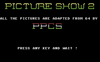 Picture Show 2 (PPCS) Title Screenshot