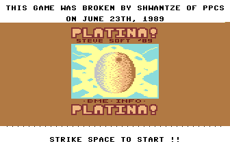 Platina (PPCS) Title Screenshot