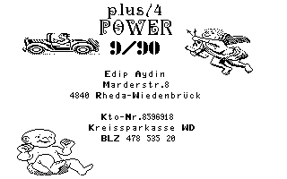 Plus/4 Power 09 Title Screenshot